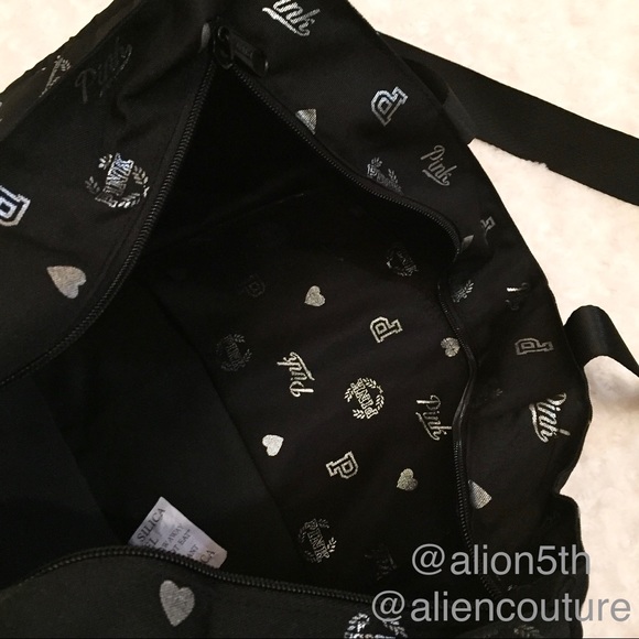 VS Pink HUGE Zip Top Tote Bag - Picture 6 of 8